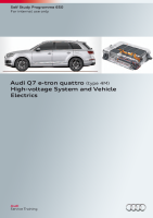 SSP 650 Audi Q7 e-tron quattro (type 4M) - High-voltage System and Vehicle Electrics - Self-Study Programme-2